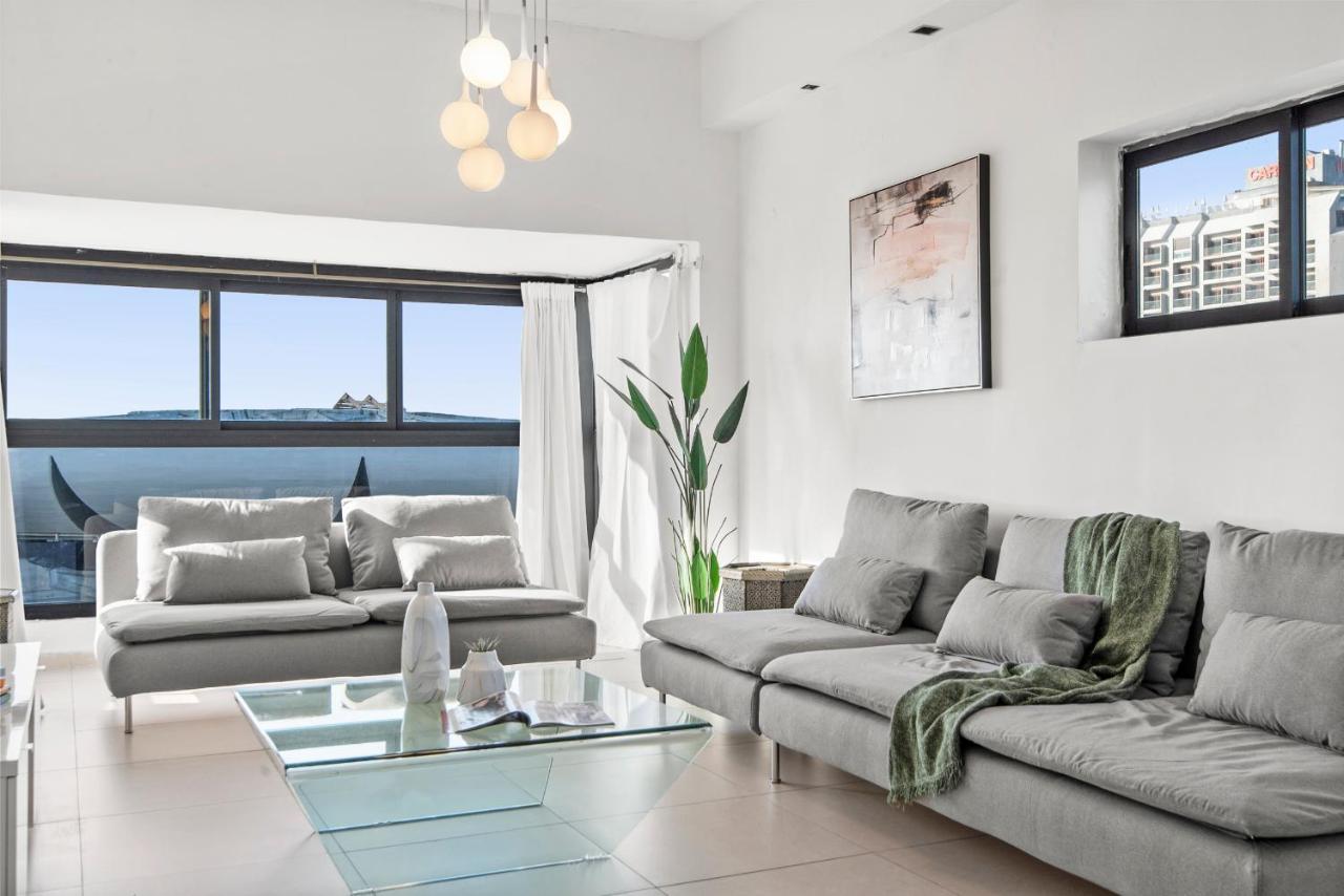 Glorious Renovated Apartment On Top Of The Beach Тель-Авив Экстерьер фото